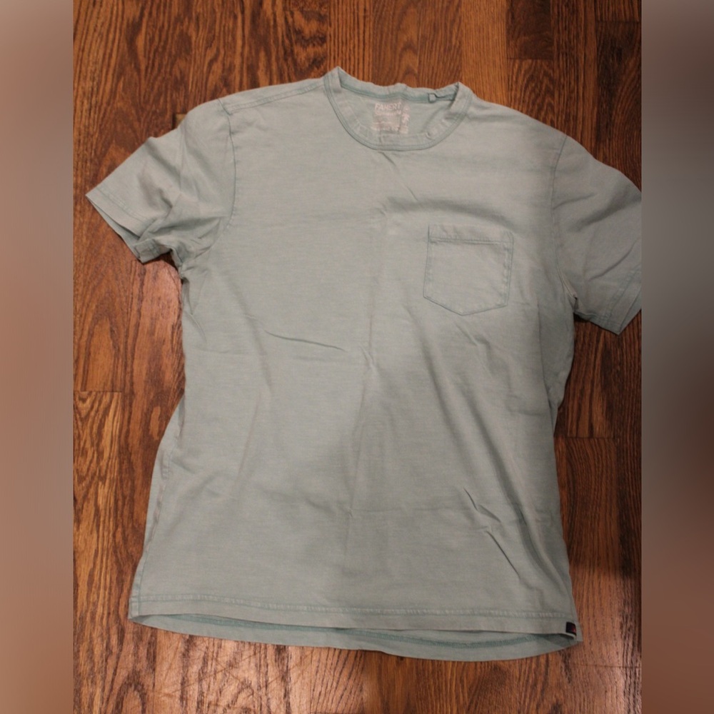 Teal faherty men’s shirt
